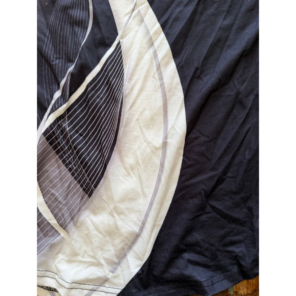 Women's Long Sleeve Tee XL Gray Black Abstract - Picture 3 of 5